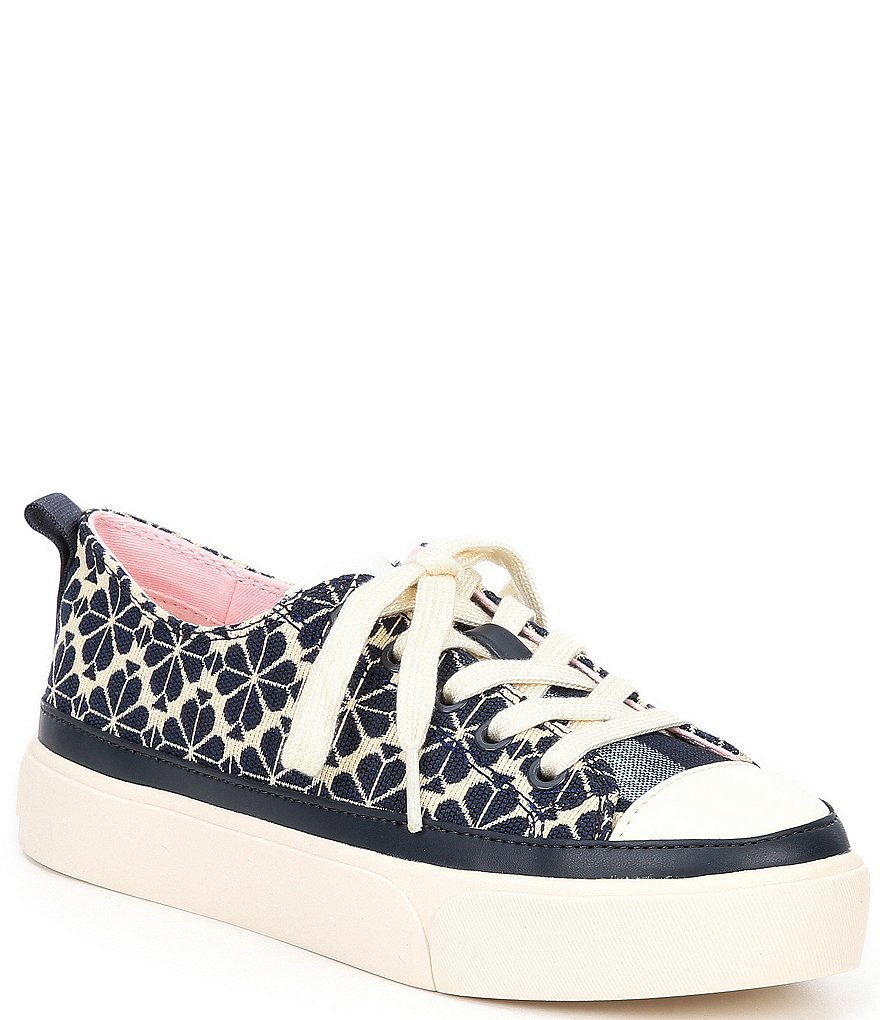 kate spade new york Kaia Flower Jacquard Lace-Up Sneakers