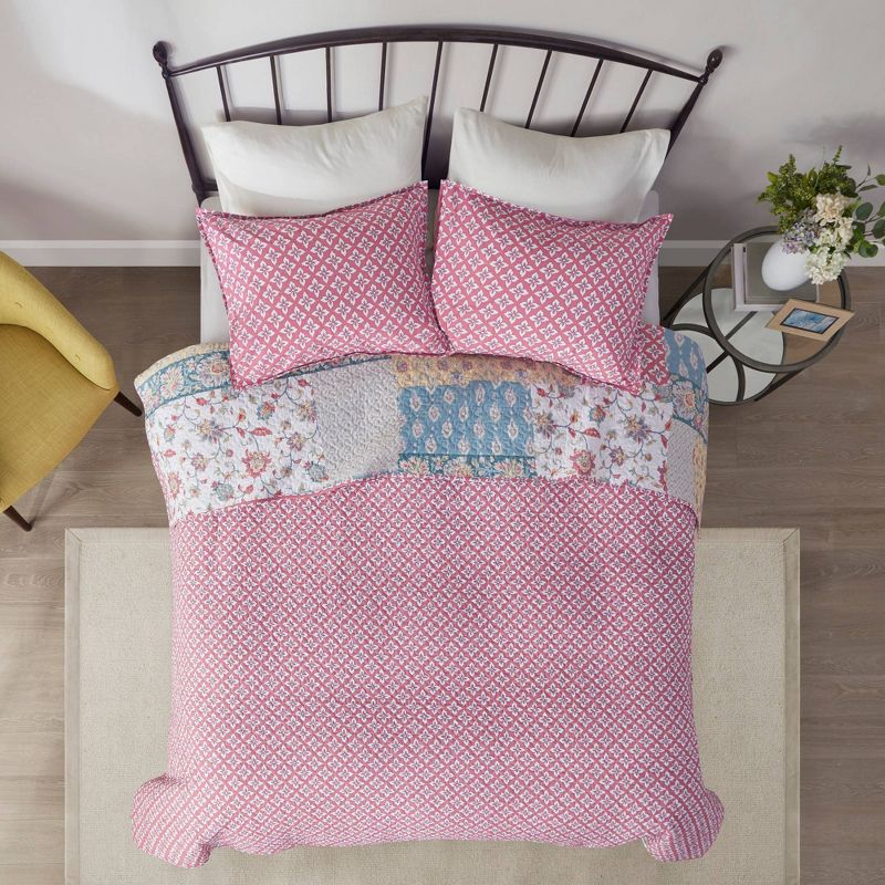 Full/Queen Laos Lily Coverlet Gray - Vera Bradley