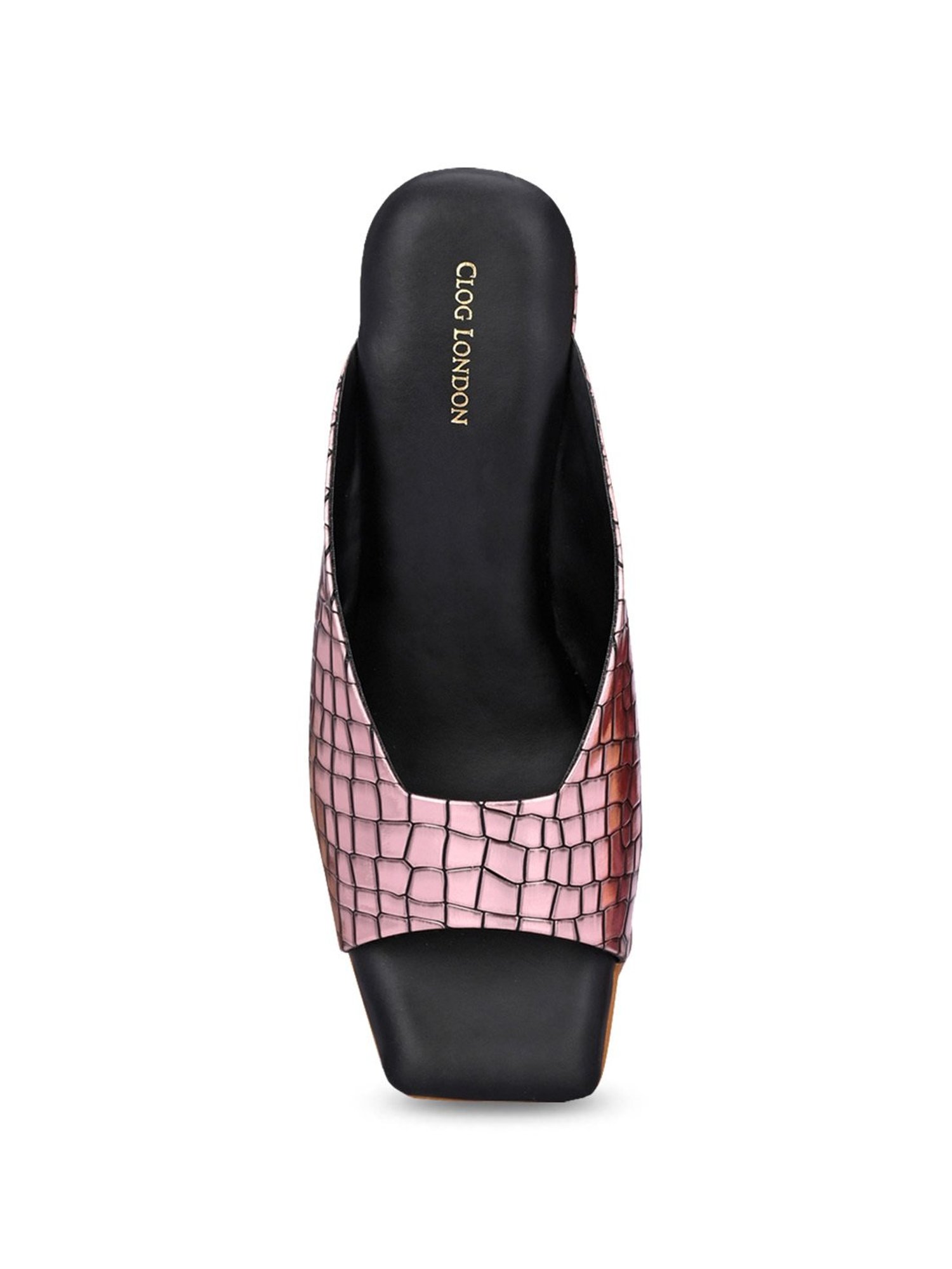 Clog London Women's Pink Casual Wedges