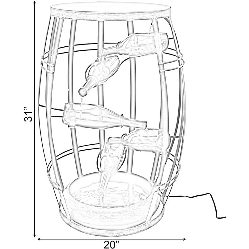 Aster High Bar Cabinet Light Wood - RST Brands