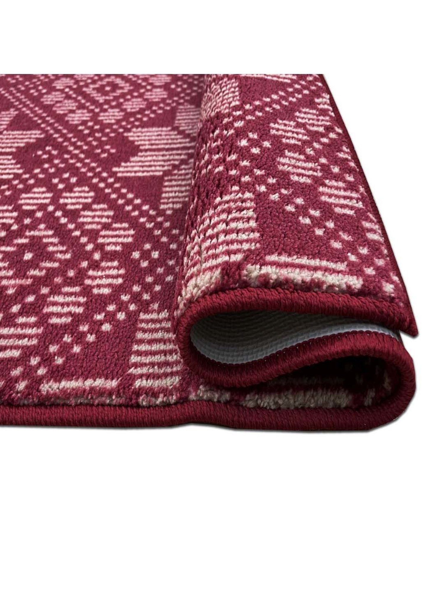 Welspun ETHAN Maroon Polyester 1306 GSM Large Foot Mat