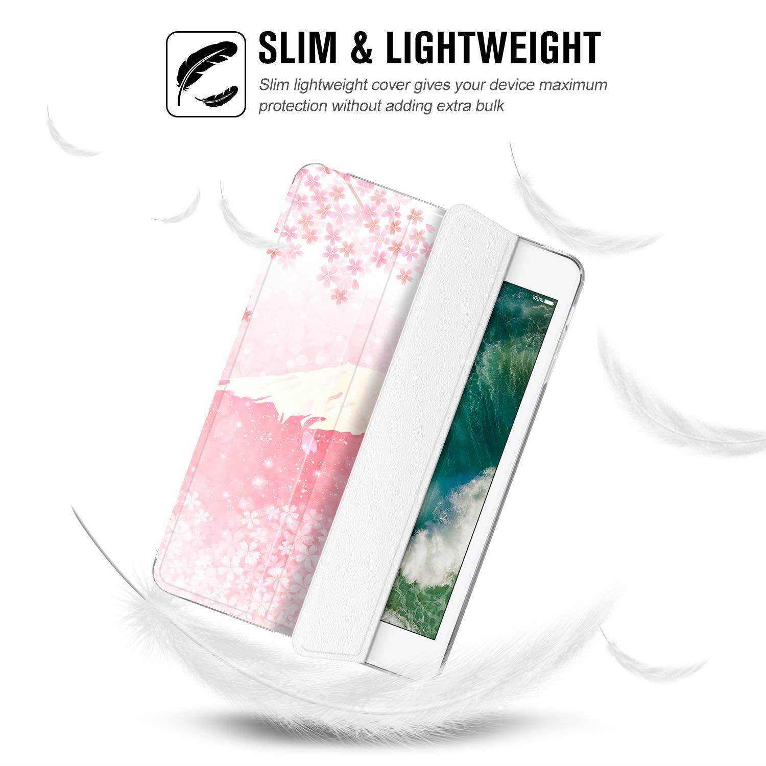 Ayotu Colorful Shell for iPad Mini 1 Case,Mini 2 Cover Mini 3 Slim Stand Smart Cover with Auto Wake/Sleep Protective Cover for iPad Mini 1/Mini 2/Mini 3 The Pink