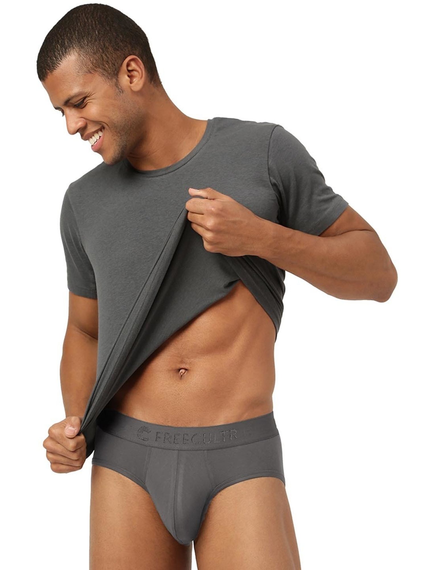 Freecultr Mist Grey Comfort Fit Briefs