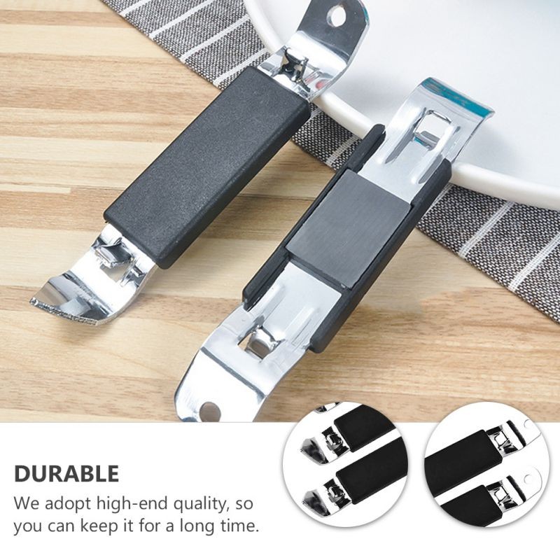 4pcs Plastic Bottle Opener Can Opener Portable Hand-held Beer Cap Lifter