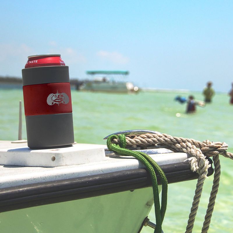 Toadfish Non-tipping Can Cooler - Red