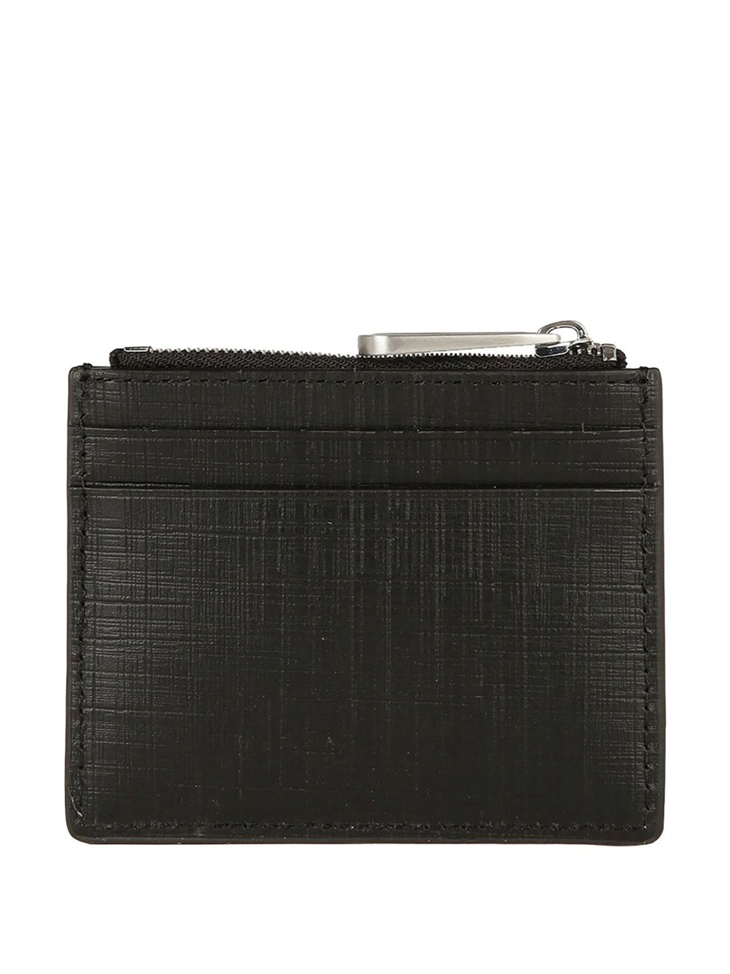 CALVIN KLEIN Black Leather Card Case