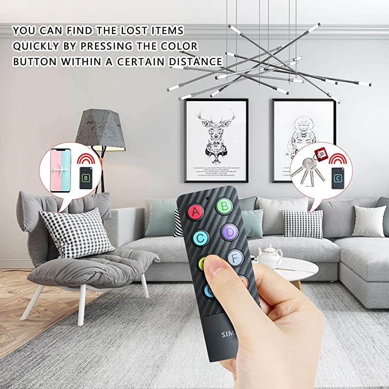 Louder Beep Key Pet Finder with Lanyard  Wireless RF Item Locator Tracker Support Remote Control with Loud Beep Pet Wallet Phone Glasses Dog Cat Tracker