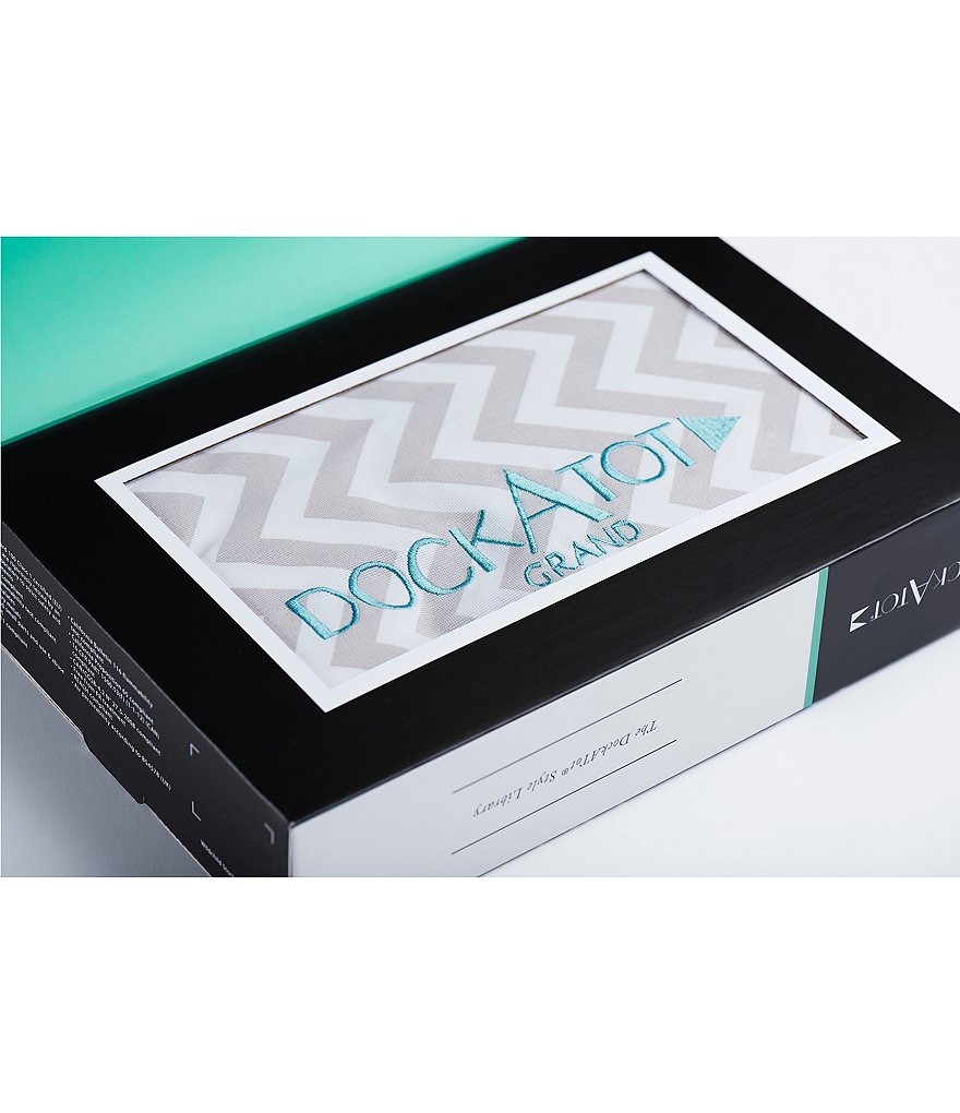 DockATot 9-36 Months Silver Lining Chevron Grand Dock Cover
