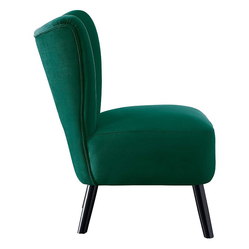 Homelegance Imani Mid Century Modern Velvet Accent Upholstered Living Room Bedroom Lounge Chair, Green