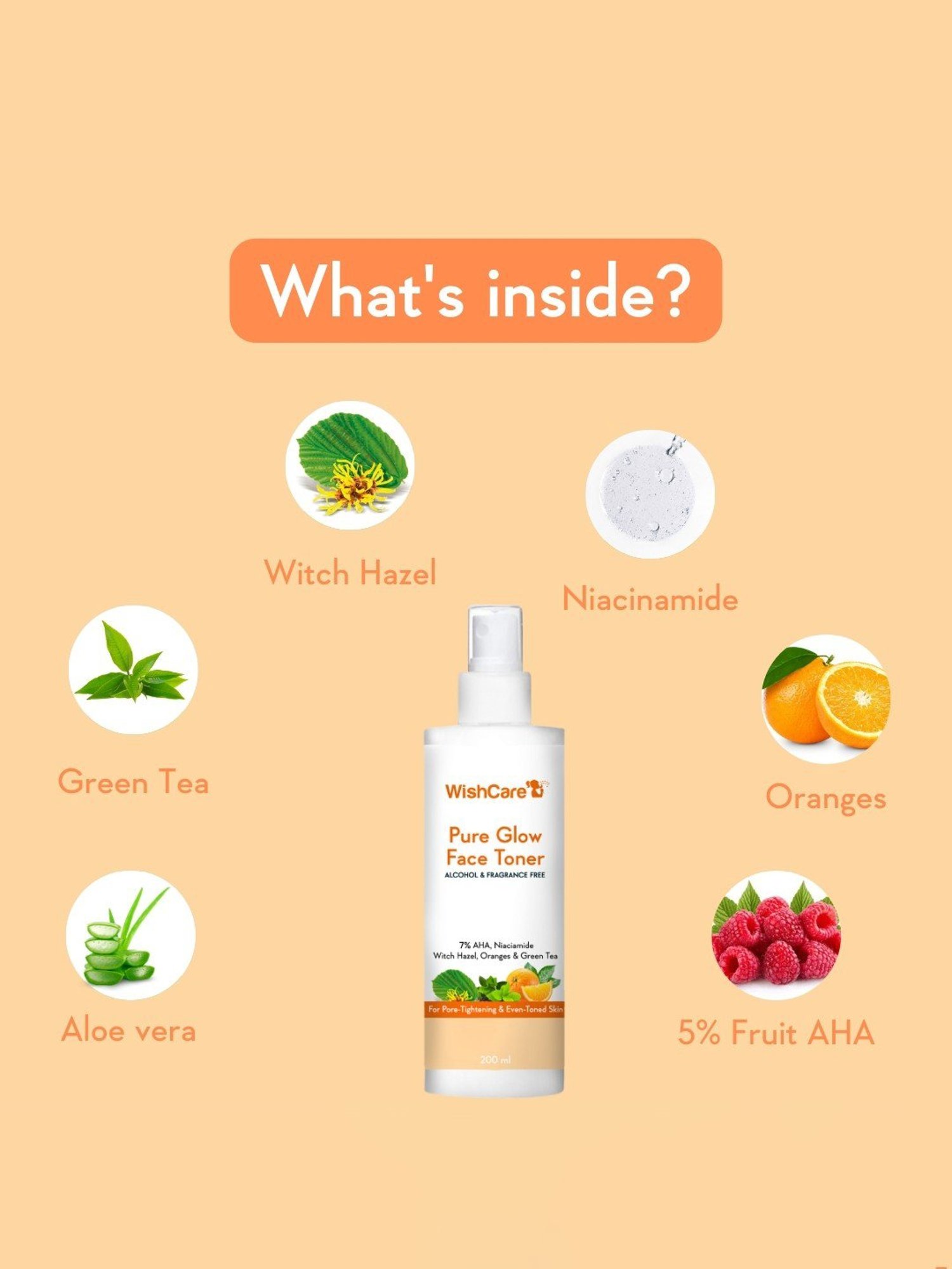 Wishcare Pure Glow Face Toner - 200 ml