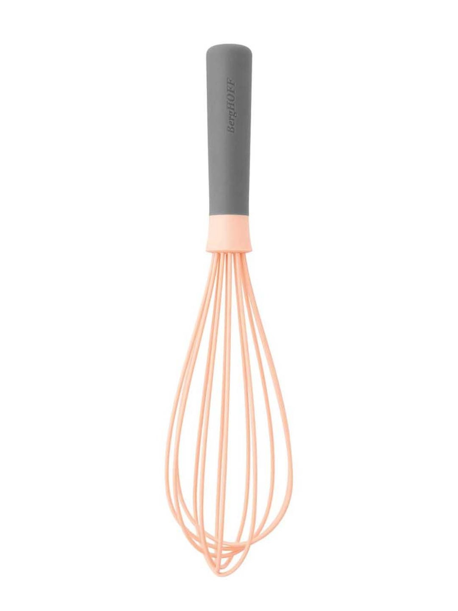BERGHOFF Leo Pink & Grey Silicone Whisk - Set of 1