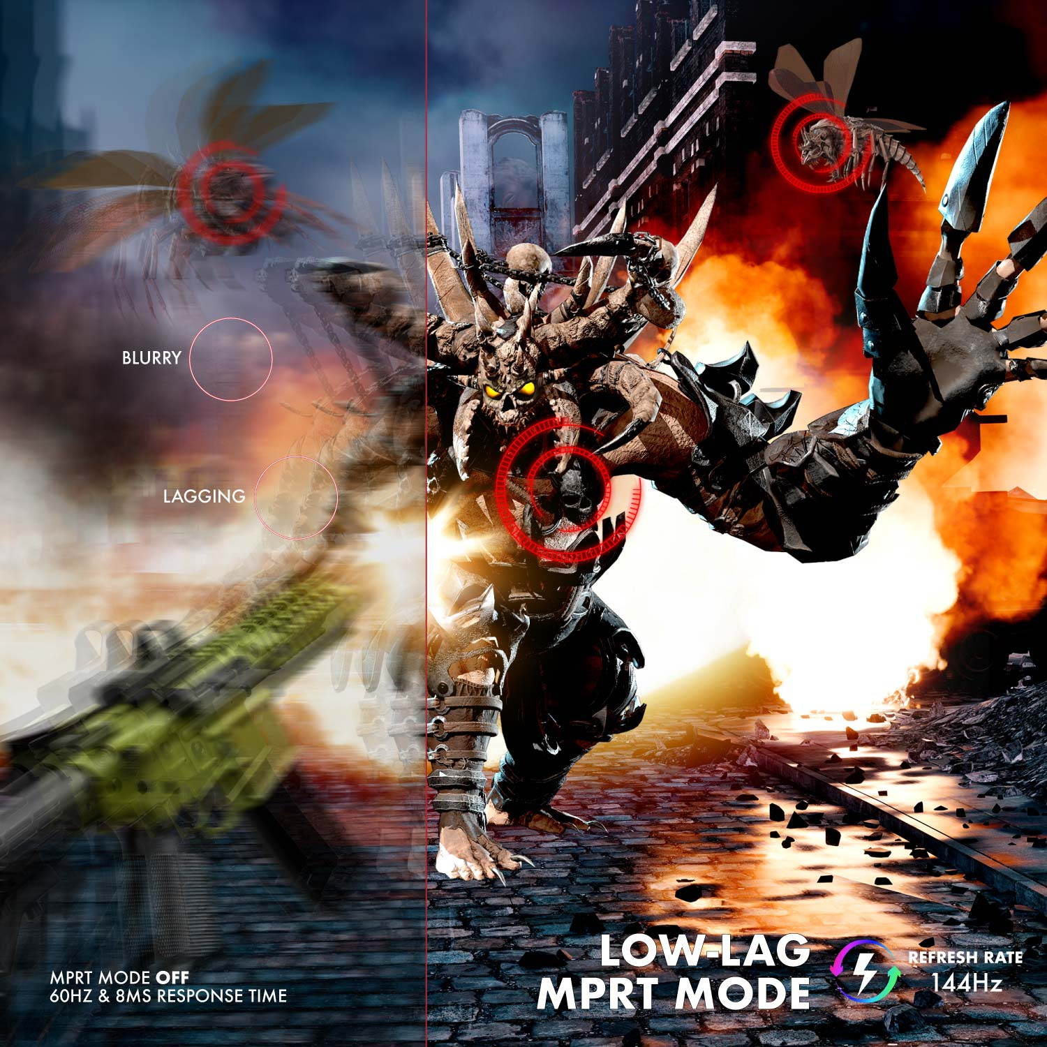 VIOTEK GNV34DBE2 34-Inch UWQHD 144Hz Multimedia Gaming Monitor, Ultrawide 21:9 3440x1440p, Low Lag 1ms MPRT, FreeSync & G-Sync-Ready, HDR, 4000:1, 2X DP 2X HDMI 1x Audio Out (VESA)