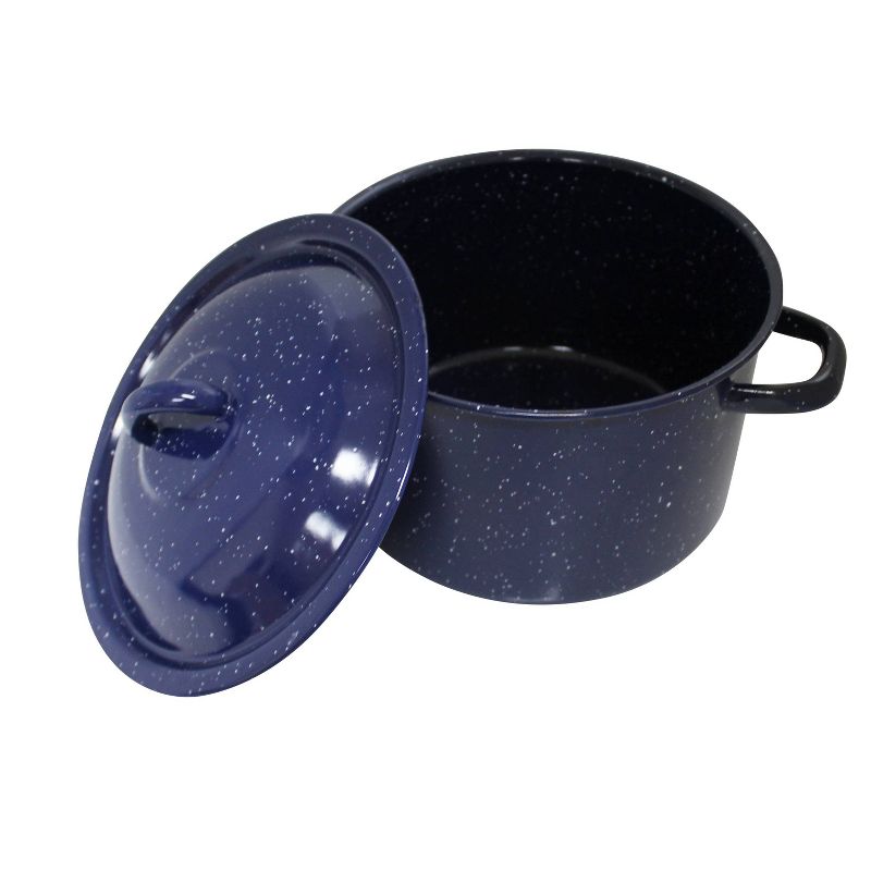 IMUSA 4qt Enamel Stock Pot Blue