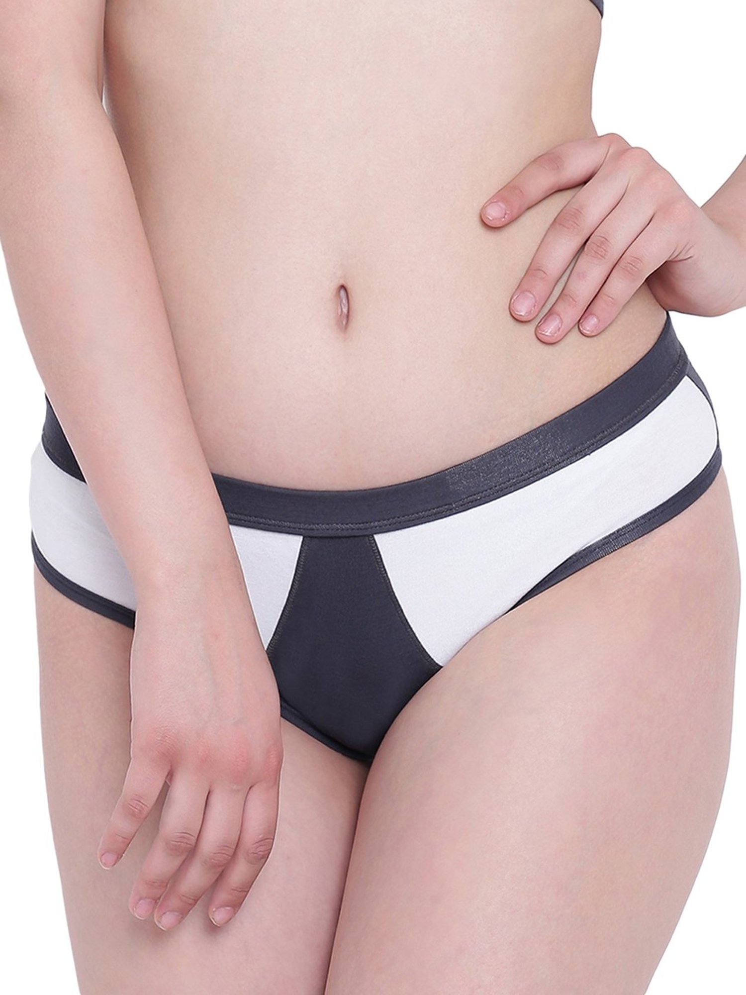 La Intimo White & Grey Mermaid Bikini Panty