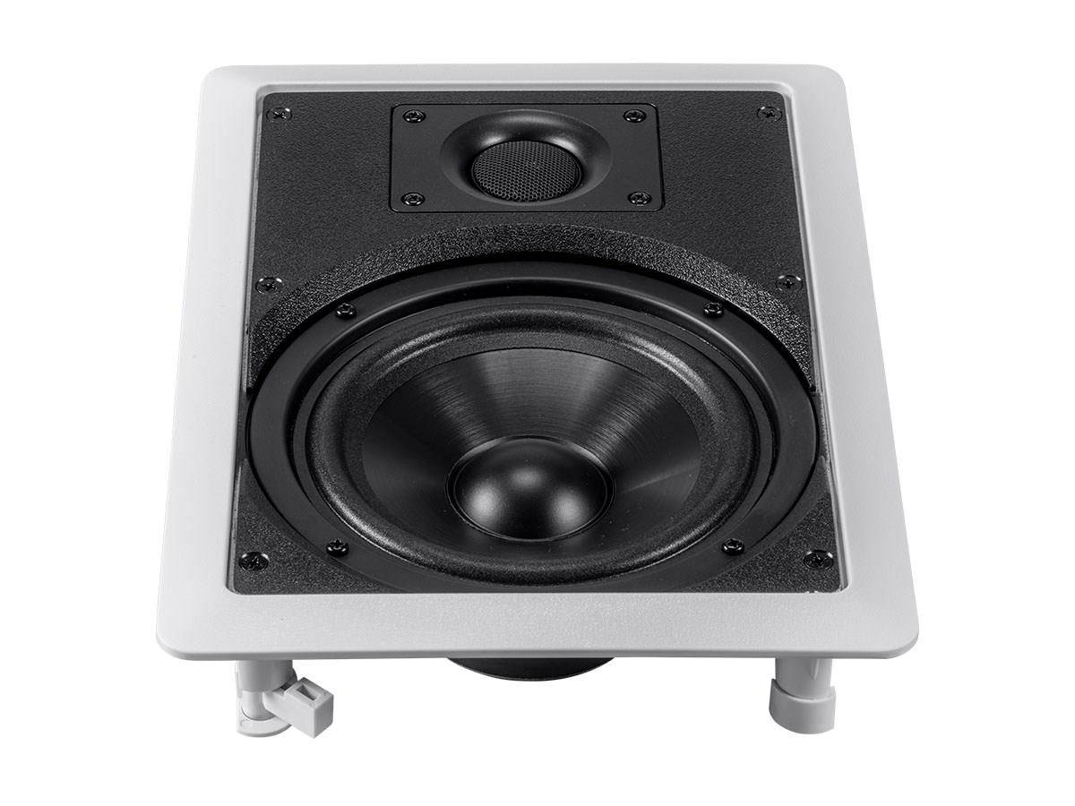 Monoprice 2-Way Polypropylene In-Wall Speakers - 6.5 Inch (Pair) With Paintable Grille - Aria Series