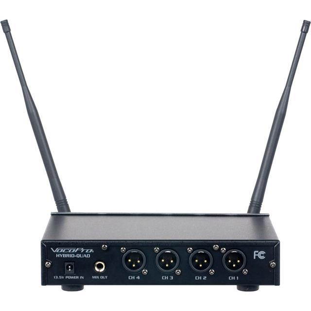 VocoPro Digital-Quad 4 Channel UHF Digital Wireless Handheld Microphone System