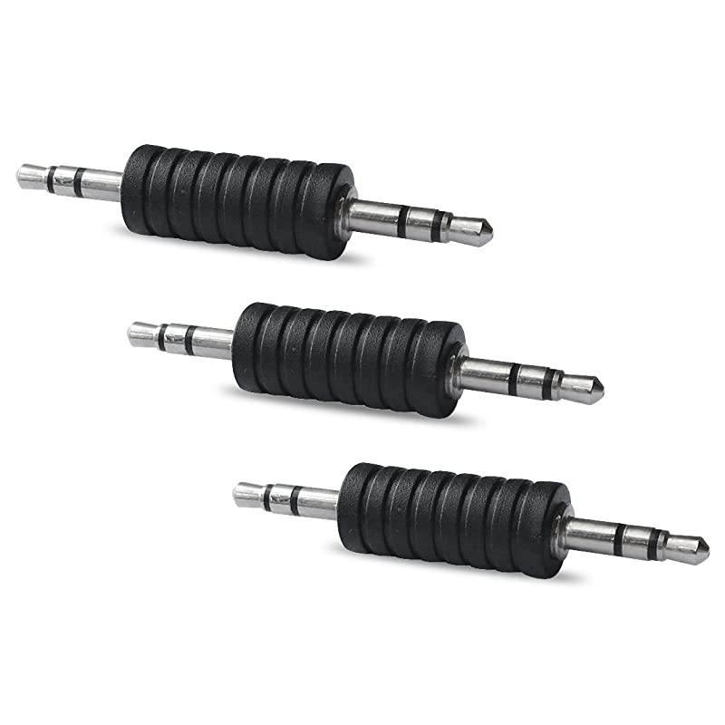 Male to Male Stereo Audio Connector 3 Pack