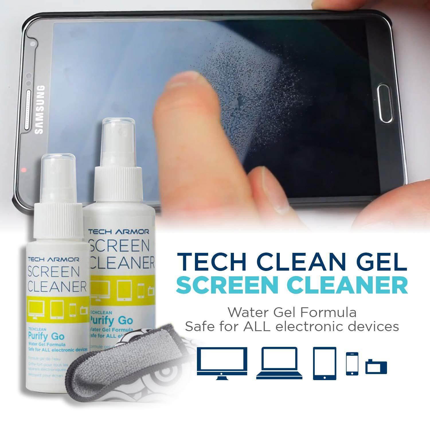 Tech Armor 120 ML Pro Cleaning Kit with ExtraMove Formula and Cleansing Wipes