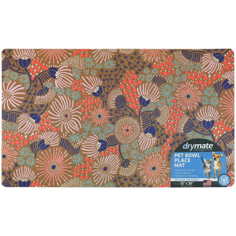 Amici Pet Marble Paw Glass Food Canister, 72oz