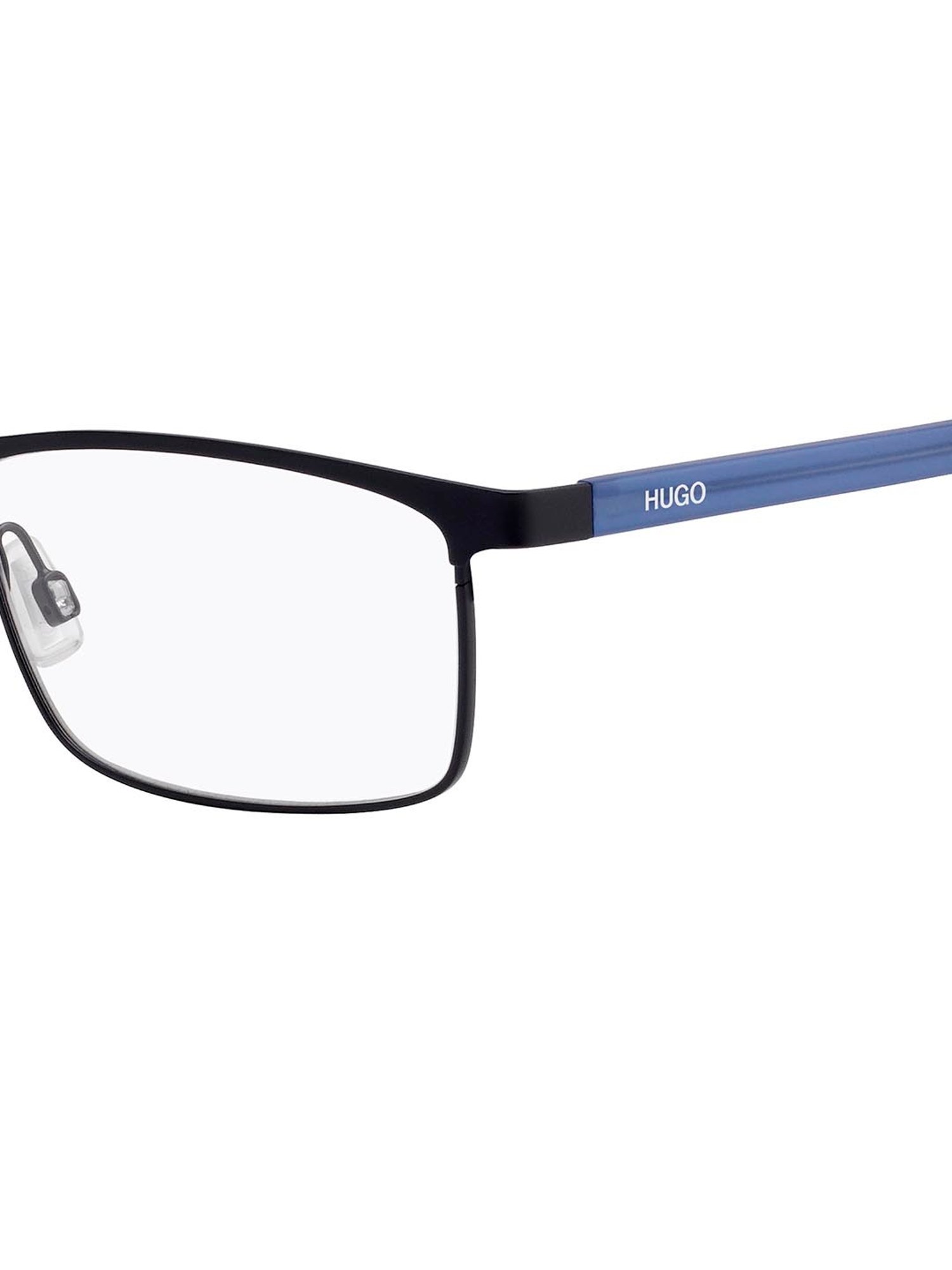 HUGO Blue Rectangular Eye Frames for Men