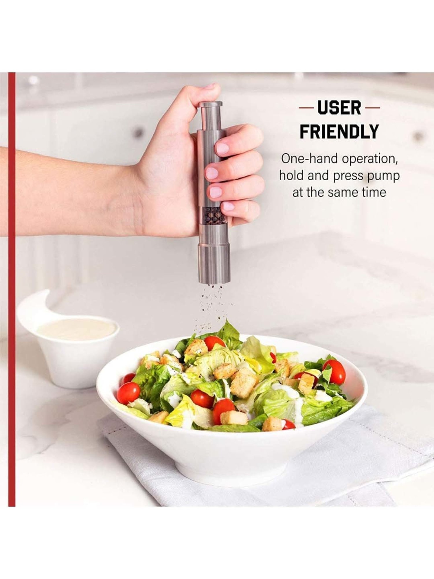 COLE & MASON Precison Manual Brown Wood Forest Pepper