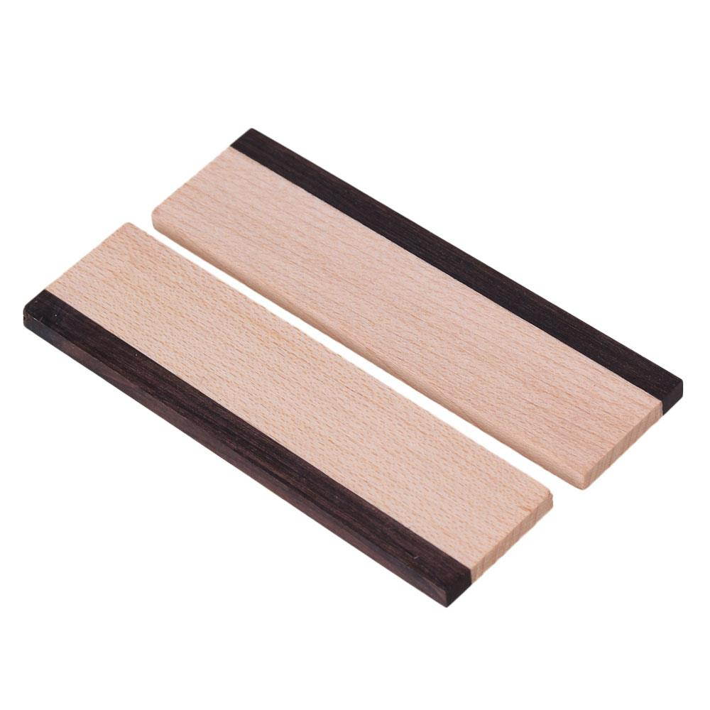 BQLZR Maple Wood & Ebony Spider Bridge Blank Saddle Uncut for Dobro Guitar Set of 20