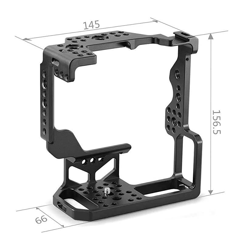 Camera Cage for Sony A7R III/A7 III with VG-C3EM Vertical Battery Grip w/Cold Shoe, NATO Rail and 3/8'' Locating Holes for ARRI Standard - 2176