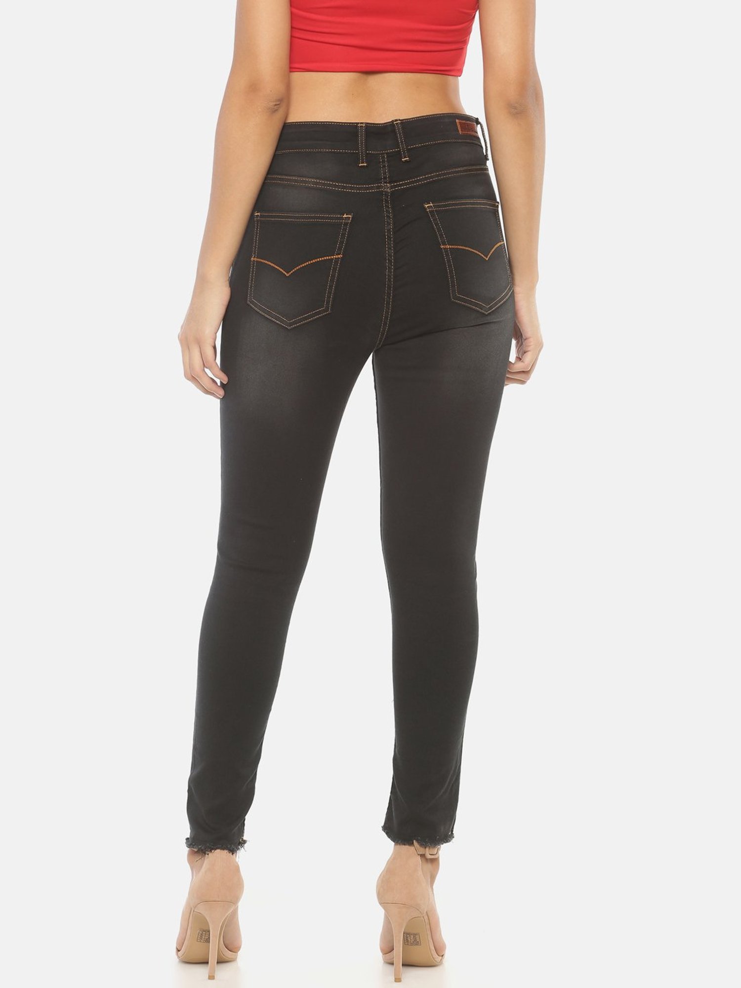 ISU Black Cotton Jeans