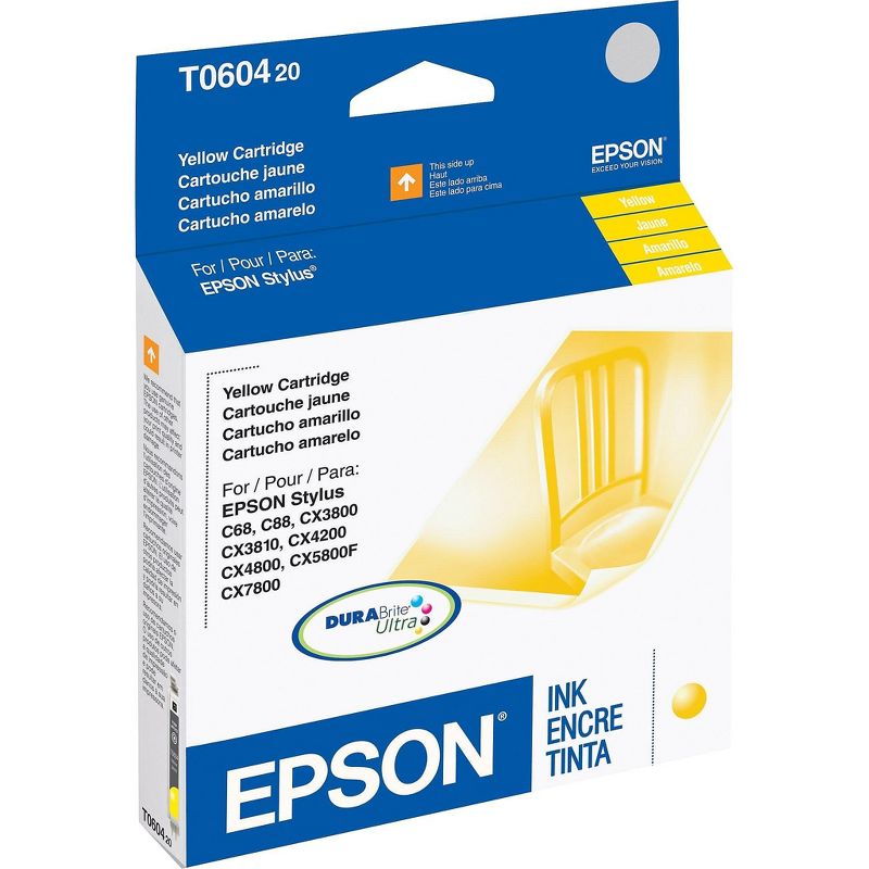 Epson 60 Yellow Ink Cartridge, Standard (T060420) T060420-S