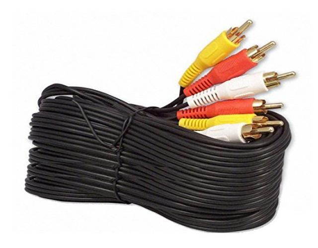 iMBAPrice 50FT RCA M/Mx3 Audio/Video Cable Gold Plated - Audio Video RCA Cable 50 feet