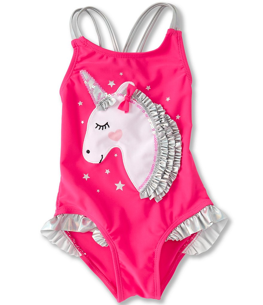 Tea Collection Little Girls 2-6 Printed Ruffled Tankini