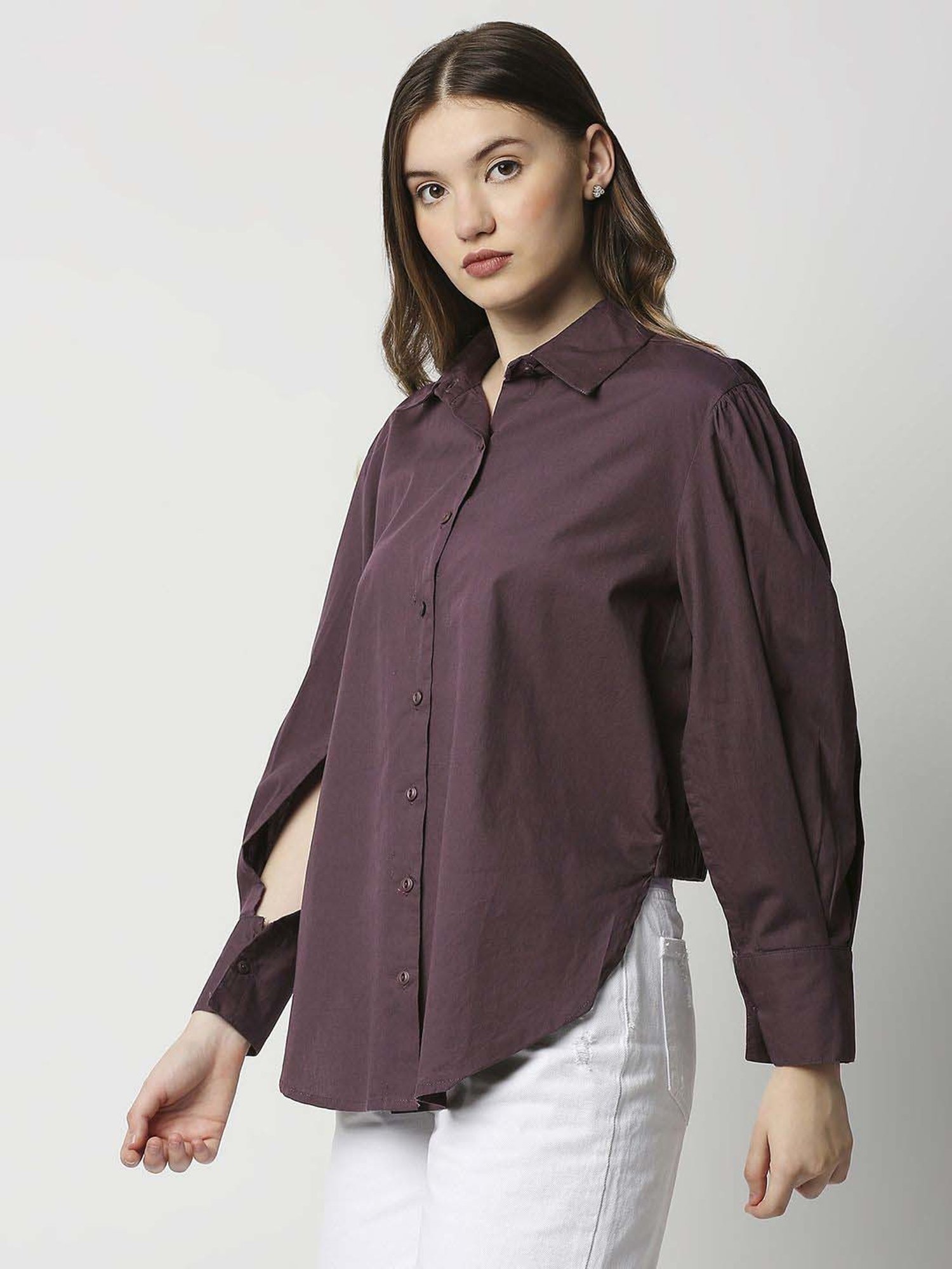 Remanika Brown Pure Cotton Shirt