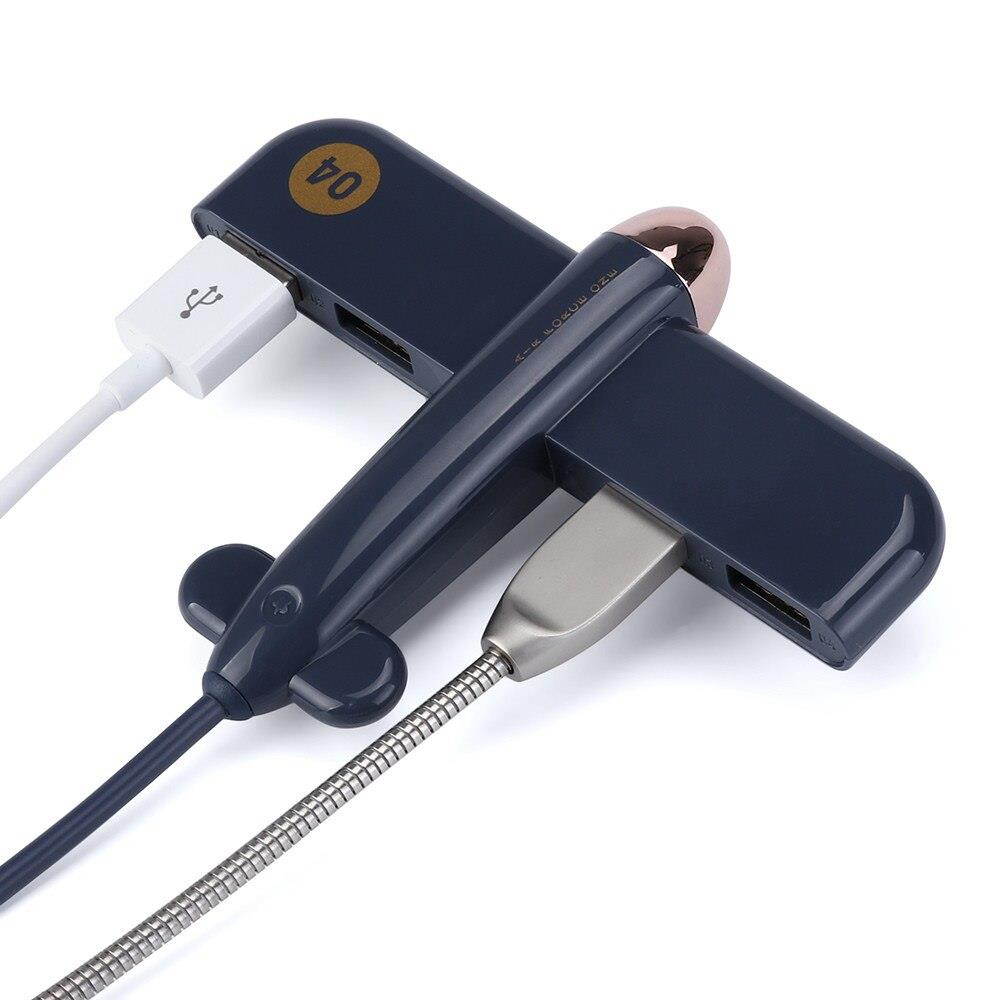 HUB Splitter 4-Port USB 2.0 HUB Splitter Expansion Station Desktop PC Laptop Adapter for Mac JL.3