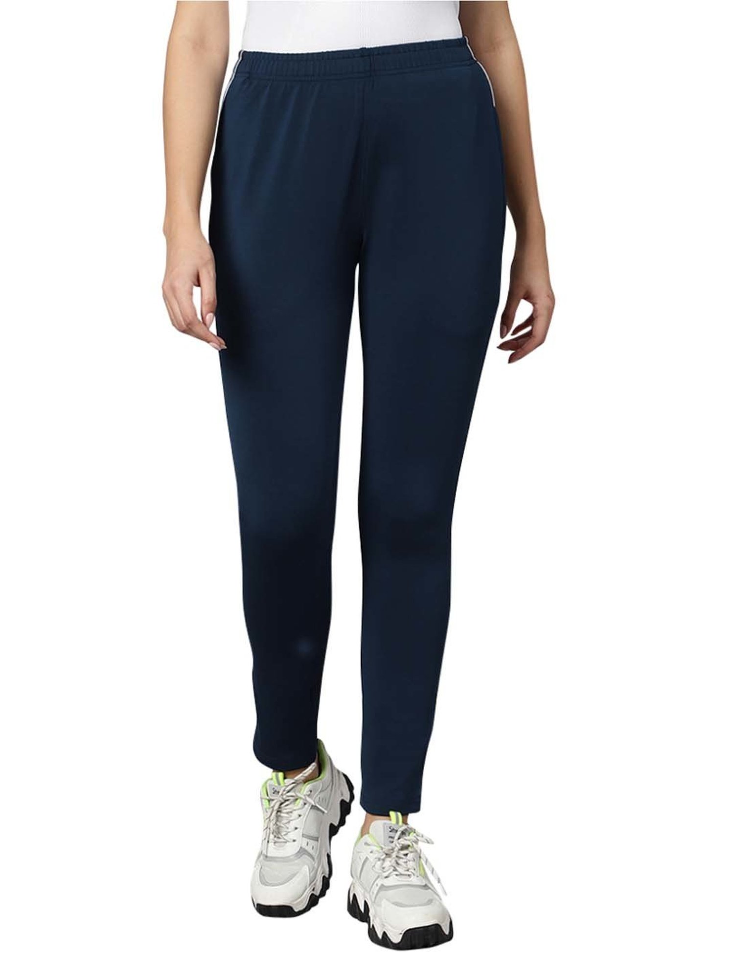 Omtex Navy Mid Rise Sports Track Pants