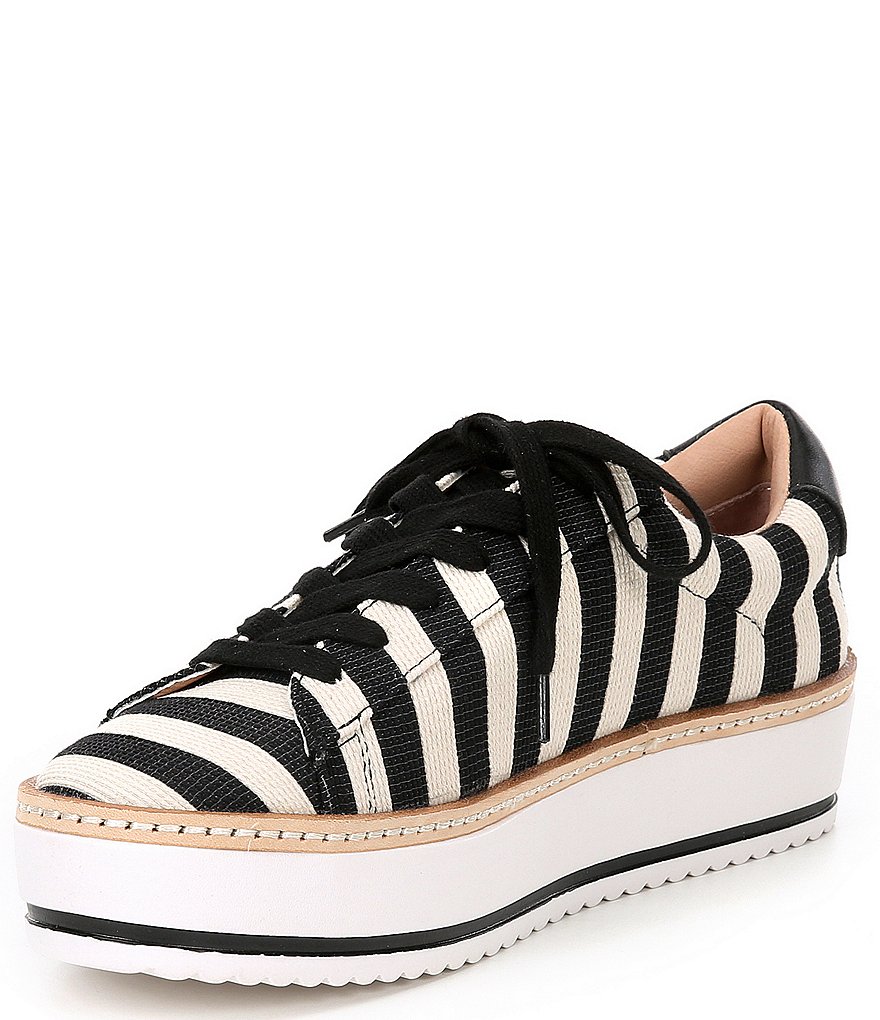 Chelsea & Violet Minie Striped Platform Lace-Up Sneakers