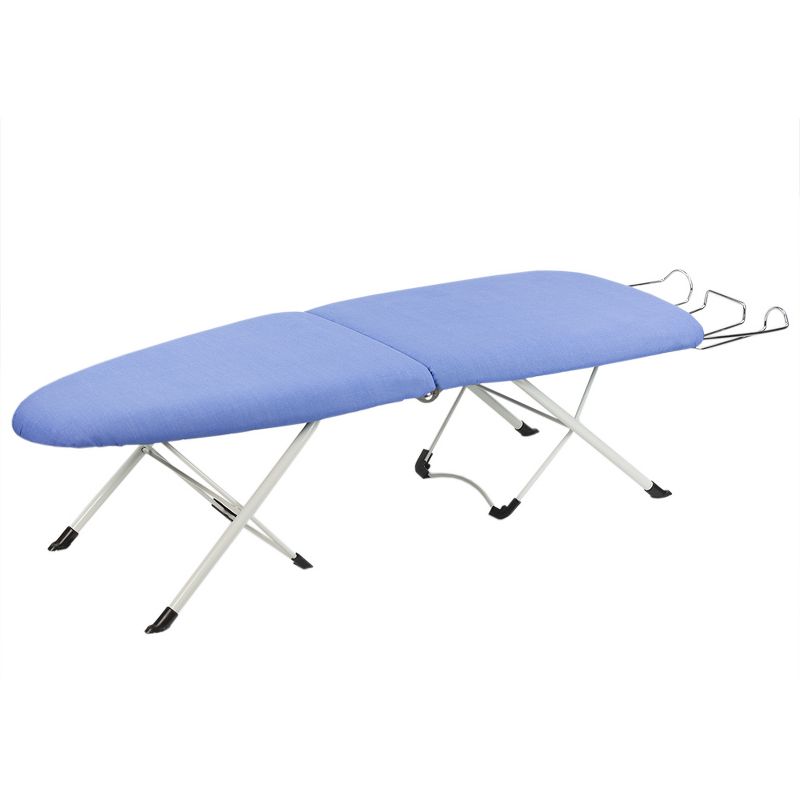 Home Basics Foldable Tabletop Ironing Board with Machine Washable Ironing Board Cover and Built-In Iron Rest