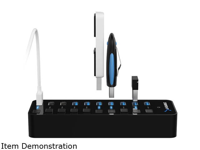 Sabrent 36W 7-Port USB 3.0 Hub with Individual Power Switches and LEDs (HB-BUP7)