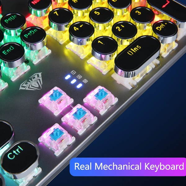 Glorious Modular Mechanical Gaming Keyboard (GMMK)- Barebone Edition (DIY Assembly Required) (Full Size, Black) + Glorious Black Aura Keycaps (Bundle)