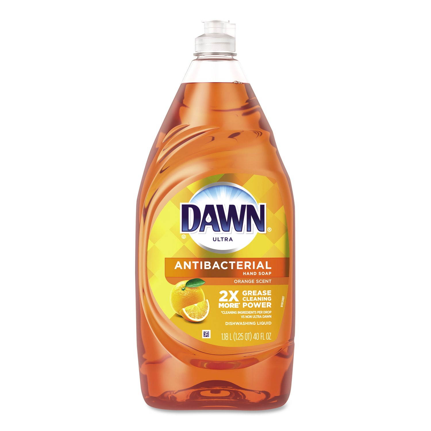 Dawn&reg; Ultra Antibacterial Hand Soap Dishwashing Liquid Dish Soap, Orange Scent, 40 Oz