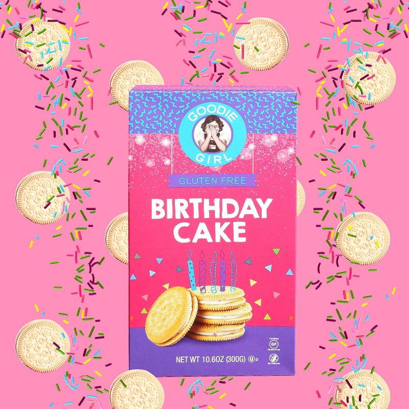 Goodie Girl Gluten Free Birthday Cake Creme Cookies - 10.6oz