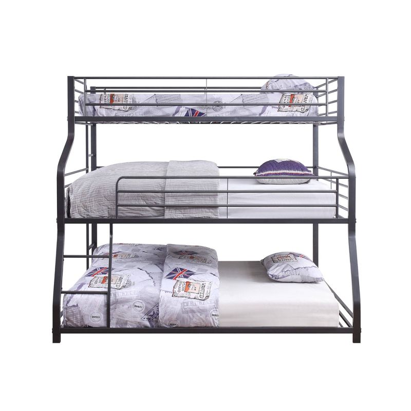 Twin/Full/Queen Caius li Triple Bunk Bed Gunmetal - Acme Furniture