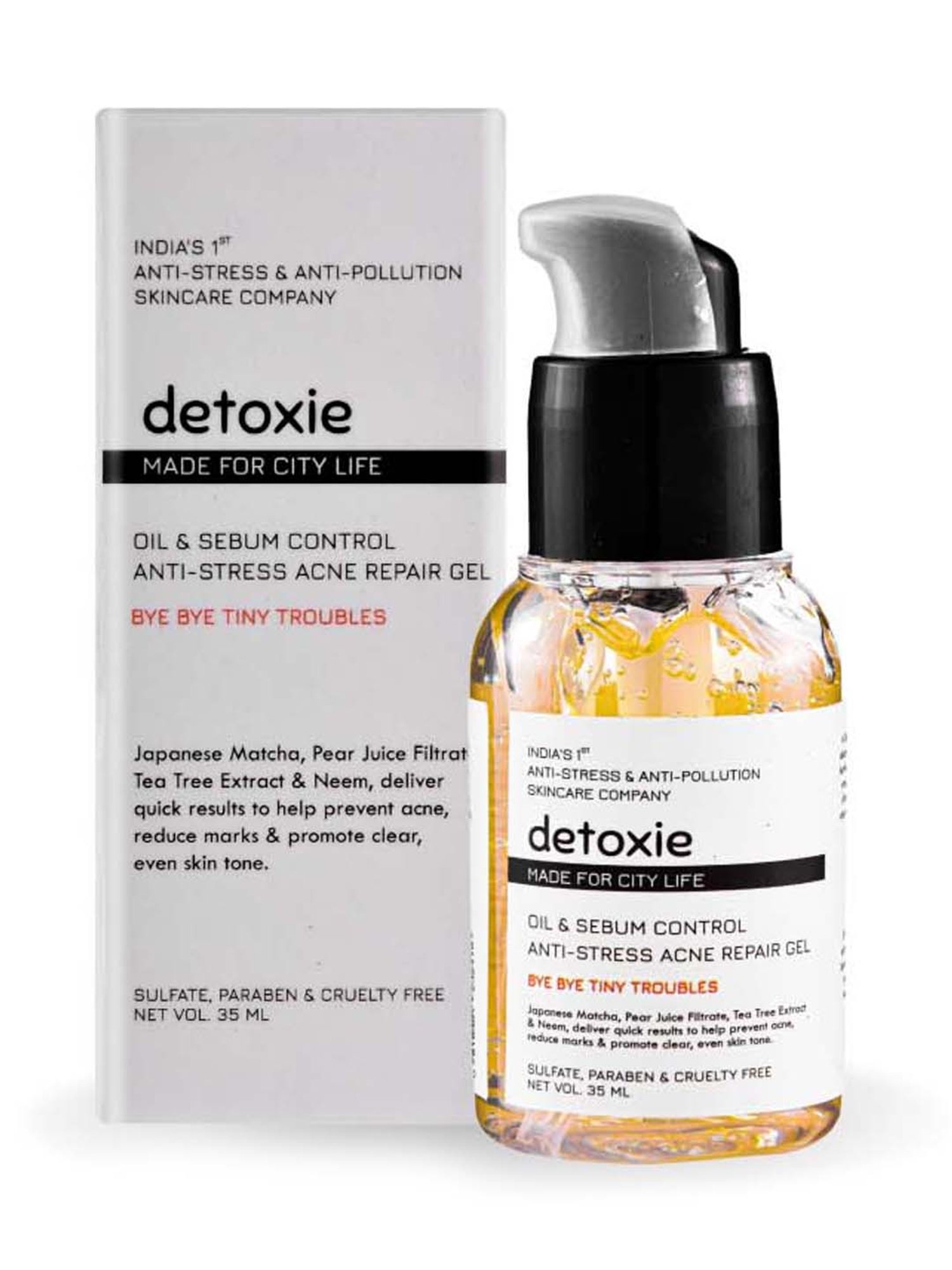 Detoxie Oil & Sebum Control Anti-Stress Acne Repair Gel - 35 ml