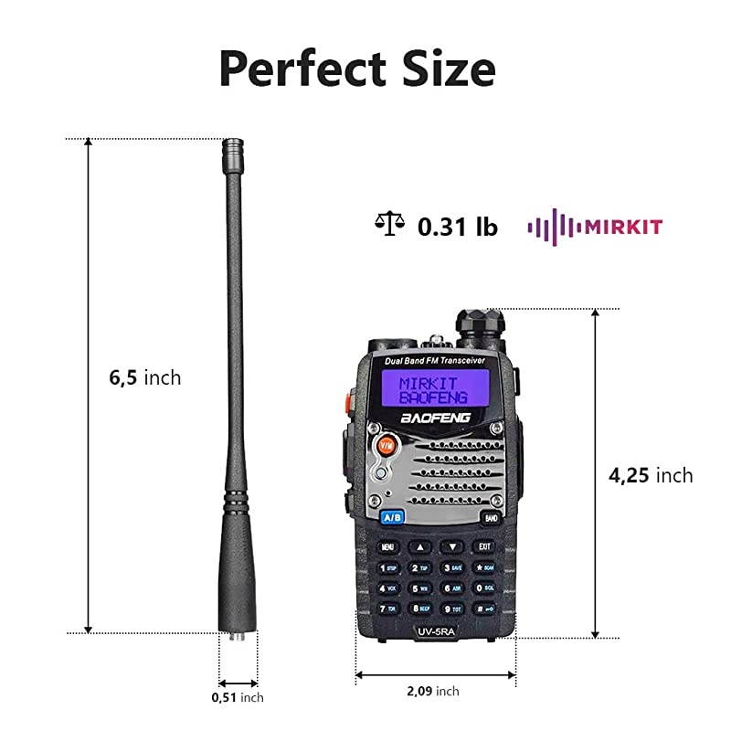 Baofeng Ham Radio UV-5RA 2021 5W Power FCC Approved 1800 mAh Li-ion Battery  Edition and Lanyard  Ham Radio Operator, Walkie Talkies Dual Band Two Way Radios