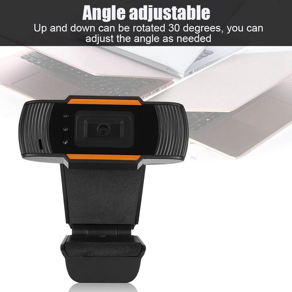 HXSJ A870 High Quality Auto Focus 3 LED Lights  HD USB Webcams Black PC Web Cam Camera for Computer Laptop Desktop Tv Webcam