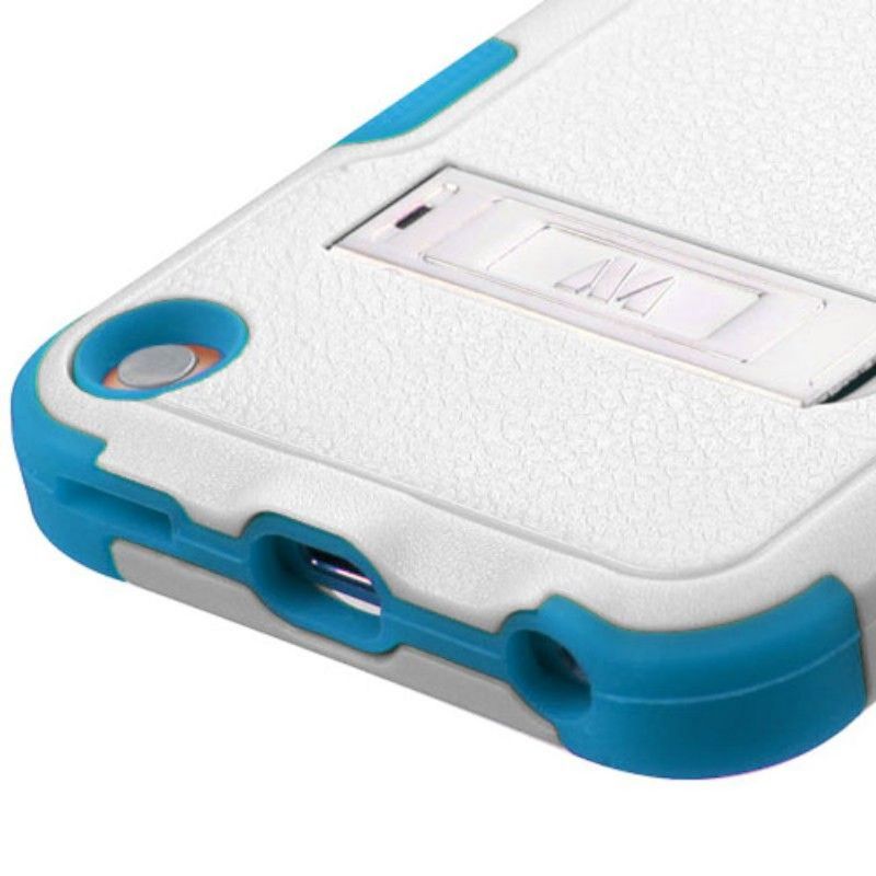 MYBAT For Apple iPod Touch 5th Gen/6th Gen White Blue Hard Hybrid Case Cover w/stand