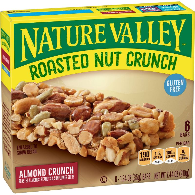 Nature Valley Roasted Almond Crunch Gluten Free Granola Bars - 6ct