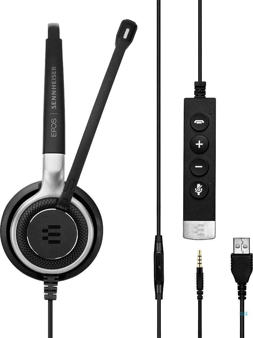 EPOS Sennheiser SC 635 USB (507254) - Single-Sided Business Headset | UC Optimized and Skype for Business Certified | For Mobile Phone, Tablet, Softphone, and PC (Black)