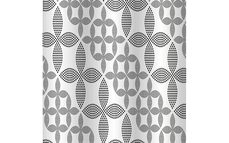 Lucky PEVA Shower Curtain Black - Moda at Home