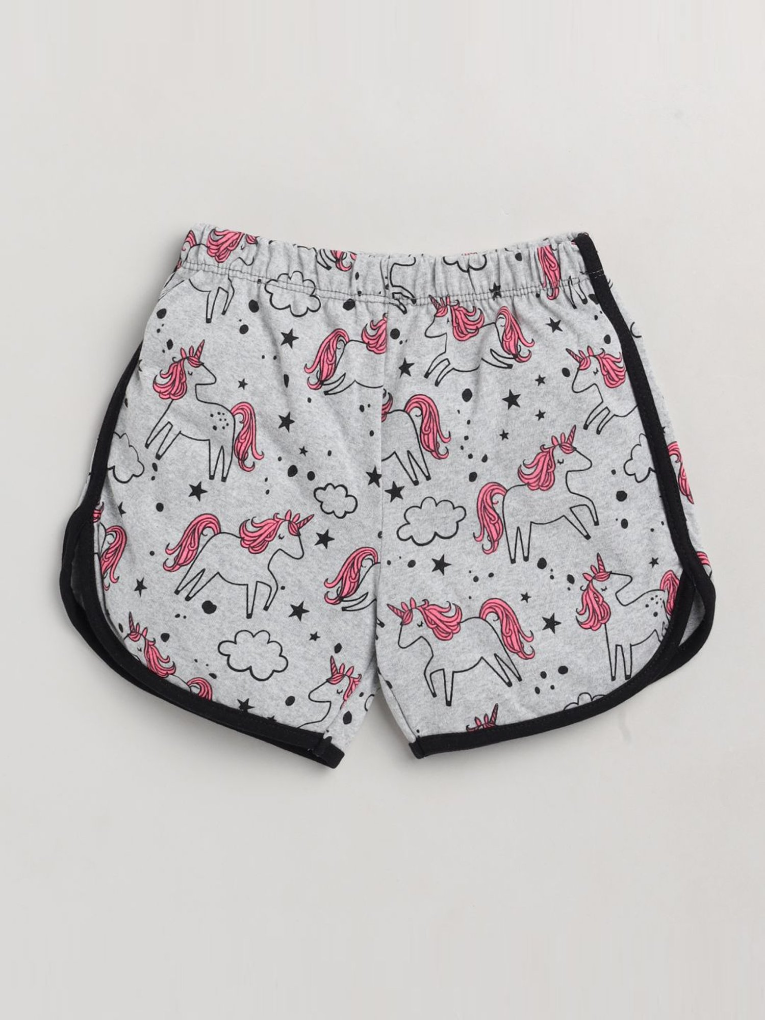 Lazy Shark Kids Pink Printed T-Shirt & Shorts