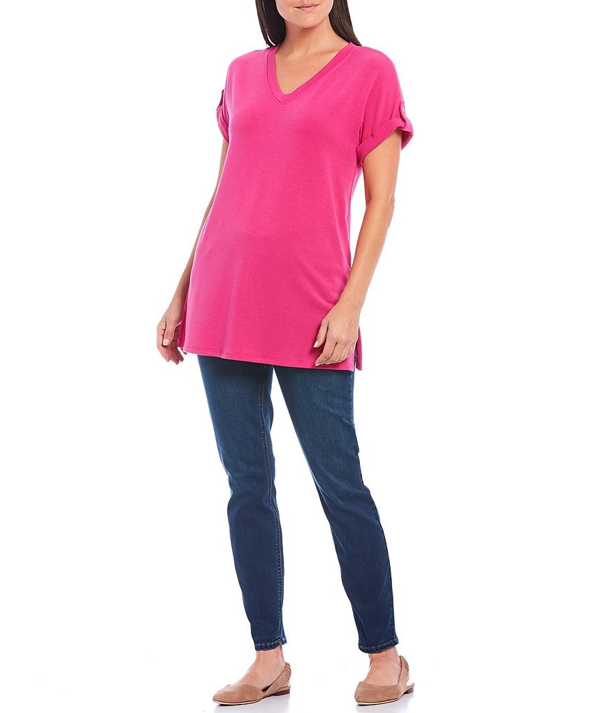 Westbound Petite Size the HIGH RISE fit Skinny Denim Pull-On Pants